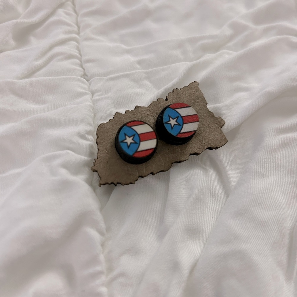 Puerto Rico Artisanal Earrings 🇵🇷 Original Flag